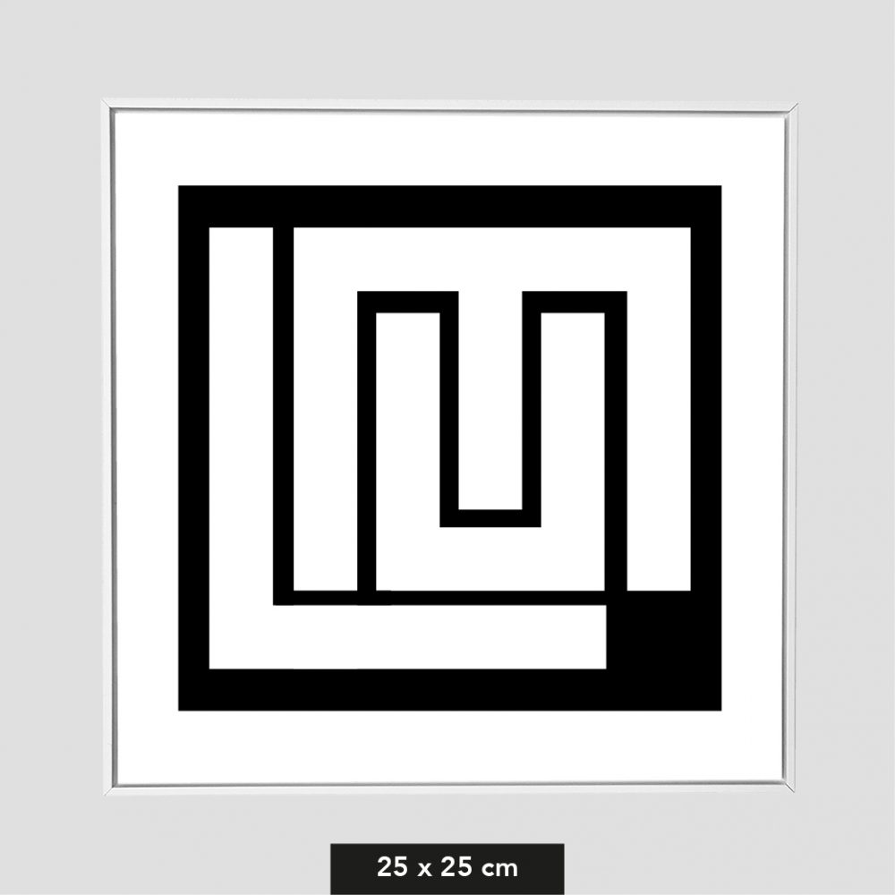Kunstdruck - "ULM"  25 x 25 cm